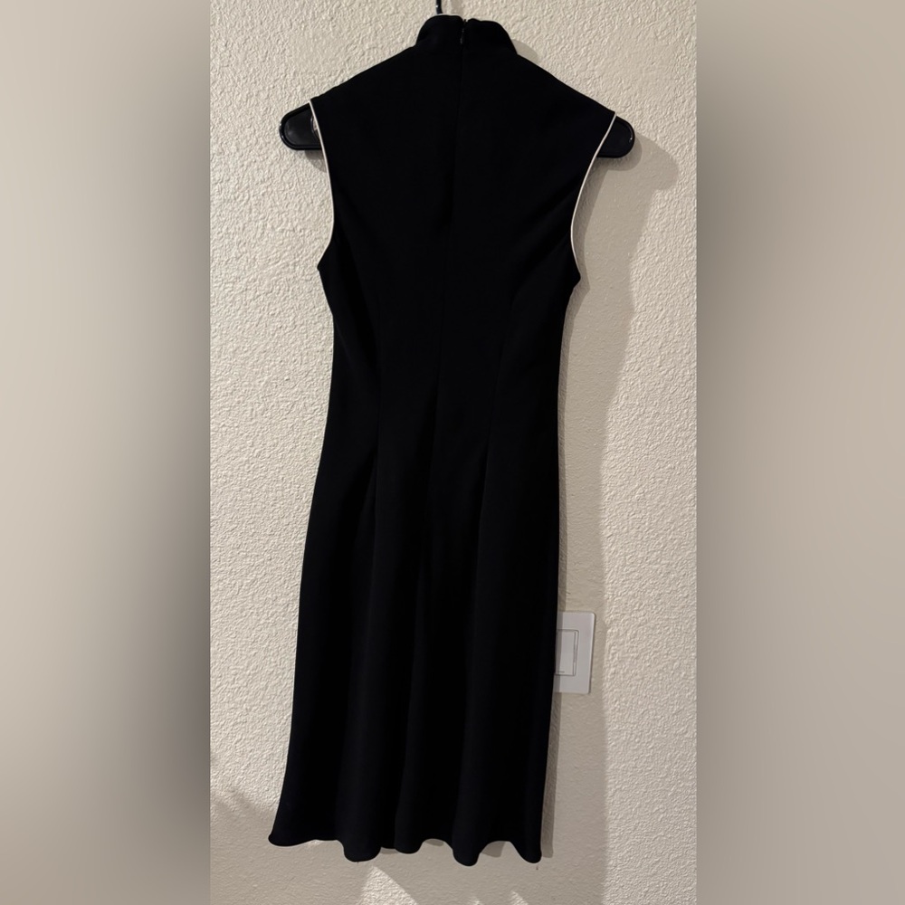 Evan Picone Black Midi Dress with Silver Accents - Picture 2 of 2